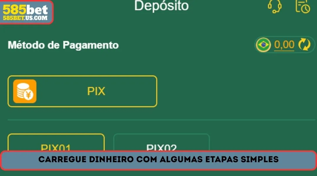 Carregue dinheiro com algumas etapas simples