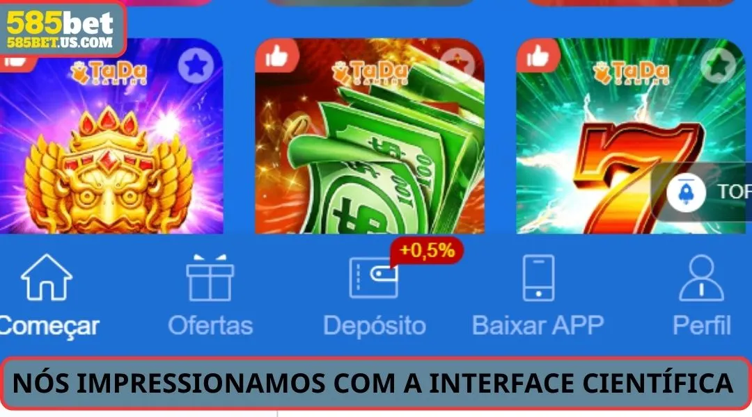 Nos impressionamos com a interface cientifica