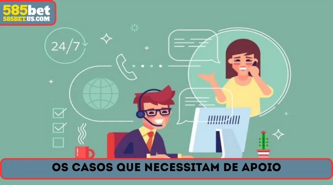 Os casos que necessitam de apoio